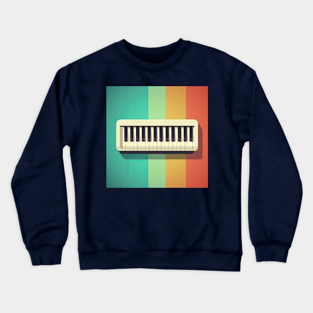 Electric Piano Crewneck Sweatshirt by Testes123